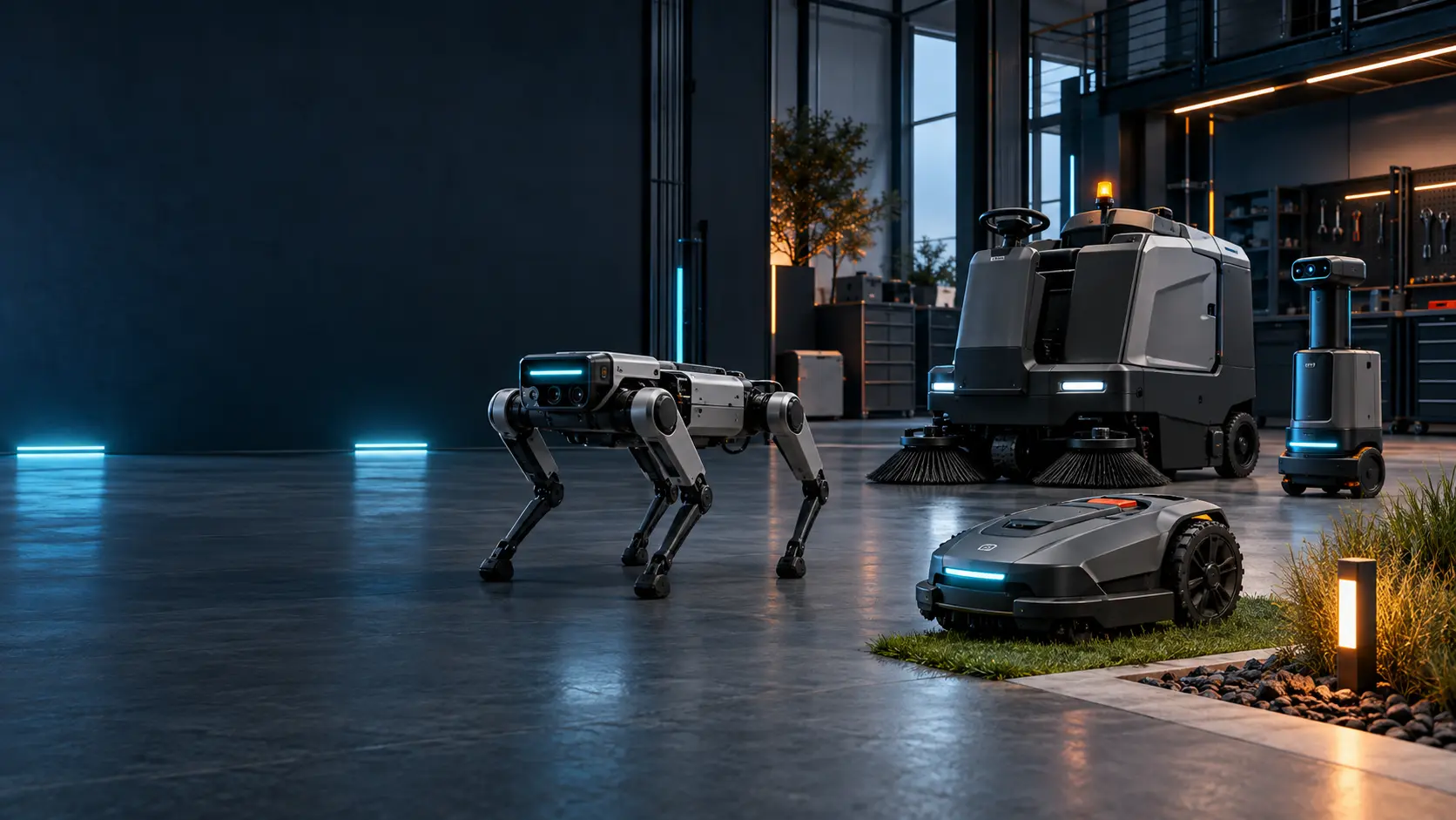 Robotiklösungen für Haushalt, Garten und Gewerbe